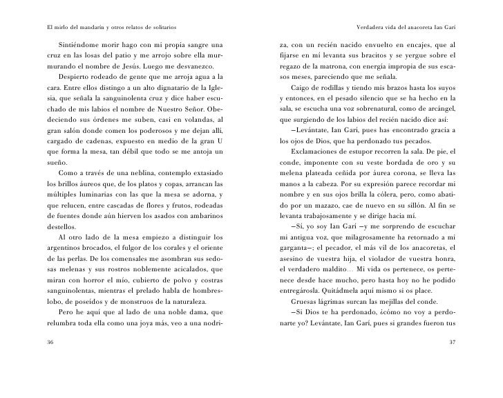 El mirlo del mandarín y otros relatos de solitarios